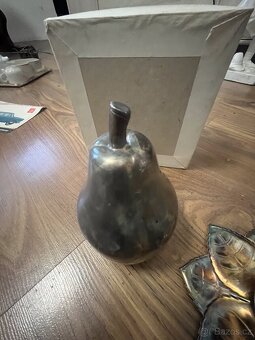 Likérová souprava Hruška, Art-deco, Alpaka - 6