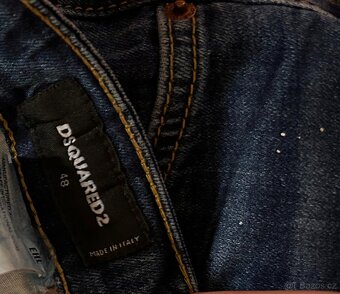 DSQUARED2 EXTRAVAGANTNÍ PÁNSKÉ SLIM JEANS M-L - 6