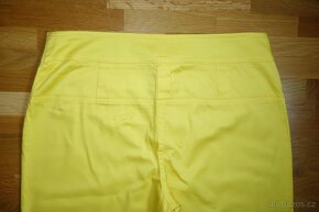 Žluté dámské capri kalhoty vel.40 - 6
