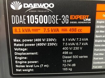 Dieselový generátor Daewoo - 6