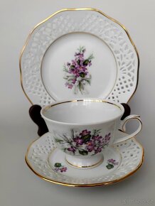 Vynikající porcelánové čajové trio Schumann Bavaria - 6