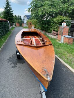 Původní mahagonová plachetnice Pirát (vozík zvlášť) - 6