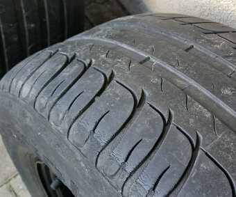 4x plechové disky 5x108 + pneu letní 215/60 R16 - 6