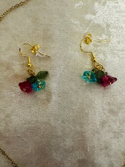 Sada šperků: náhrdelník a náušnice „Kouzelná zahrada - 6