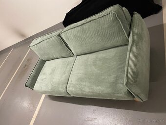 Manšestrová rozkládací pohovka 218 см - 6