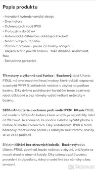 ULTENIC - Robotický vysavač do bazénu - 6