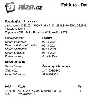 PC 27" MSI - All In One - 6