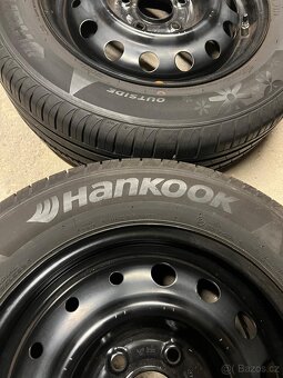 Plechová kola 15" + 7mm letní pneu Hankook 195/65 R15 - 6