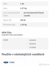 Vnitrni ventilator VALEO715245 pro Ford Focus rv 2006, 1,8 - 6