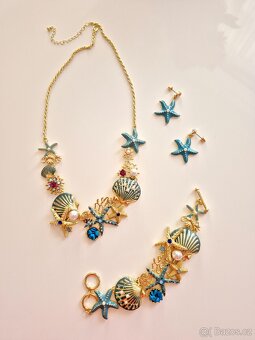 Nový set náramek, náhrdelník, náušnice. - 6