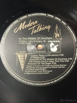 LP Modern Talking - In the Middle of Nowhere , The 4th Album - 6