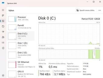PC sestava-4x3.6Hz-16GB RAM-128GB+1TB HDD-W11 - 6
