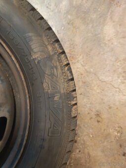 165/70 R14 zimní 2ks Sava 7mm+ na disku Fabia - 6