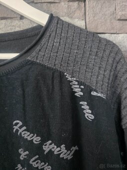 Černá volná mikina - 6