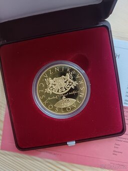 Zlatá mince 10.000kč 2018/Vznik Československa ČNB - 6