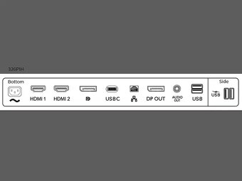 32" Philips 326P1H USB-C 2K záruka - 6