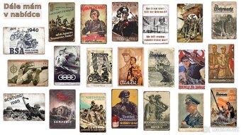 plechová cedule - Pouštní liška Erwin Rommel - 6