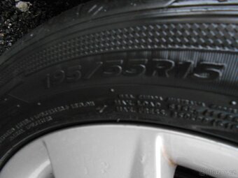 škoda-fabie,roomster atd orig alu kola včet obutí 195/55/15 - 6