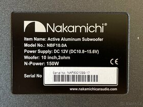 Aktivní subwoofer Nakamichi NBF10.0A - 6