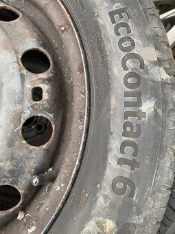 Plechové disky 15” 5x100 a letní pneu 195/55/R15 - 6