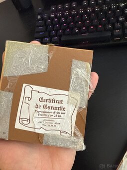2 dekorativní rámečky – Paříž, 23 Kt zlato - 6