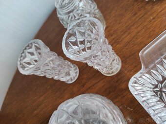 Broušené sklo vintage-ruzné - 6