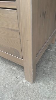 Ikea Hemnes komoda 6š masiv šedé mořidlo Leksvik - 6