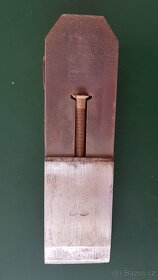 Dřevěný hoblík 650x80x75mm, nože Goldenberg, 130 let starý - 6