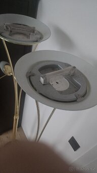 Interiérová sloupová lampa zlatá - 6