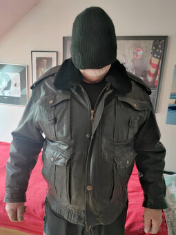 Kožená bunda policejní střih - 6