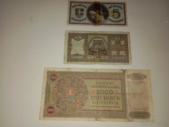 BANKOVKY 40. LÉTA, SLOVENSKO, 5-1000 KS, NEPERFOROVANÉ - 6