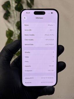 iPhone 15 Pro 128GB černý - 6