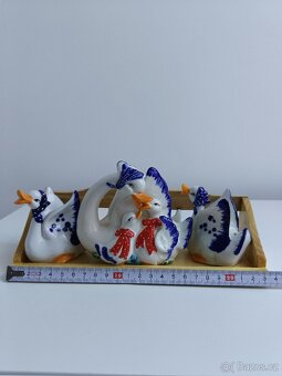 Porcelánová dochucovací sada Husy - 6