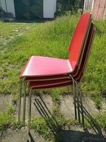 2 ks židle VILMAR Ikea červená/chrom - 6