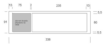 Pevná okna zasklená dvojsklem 800 Kč/m² - 6