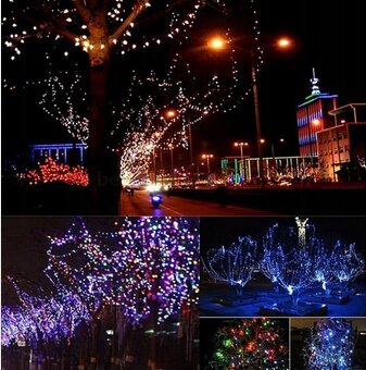 2x OSVĚTLENÍ VNITŘNÍ,VENKOVNÍ 20m + Yassen-300 led - 6