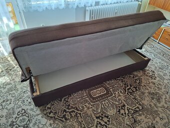 Tmavě hnědá sedací souprava a křesla - 6