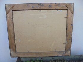 OBRAZ OLEJ NA KARTONU-JAROSLAV KASTNER-1949 - 6