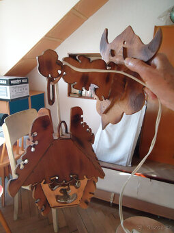 Nástěnná lampička - 2x, ruční výroba - vše originální - 6