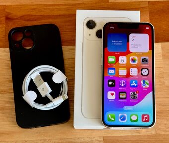 iPhone 13 Mini Starlight BATERIE 100% TOP - 6