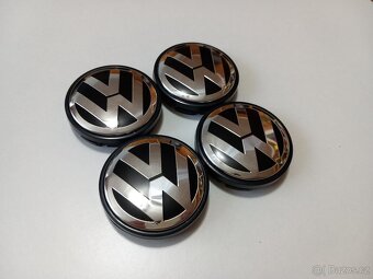Středové krytky Vw, 56x52mm chrom logo - 6