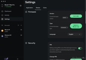 TREZOR Model T krypto peněženka Cold crypto Hardware wallet - 6