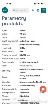 Patrová postel pro dvě děti – s matracemi - 6