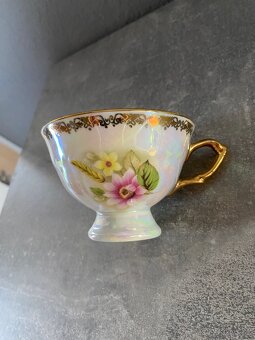 Vintage porcelánové hrníčky s podšálkem - 6