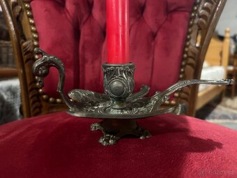 Mosazný svícen ve tvaru ptáka - 6