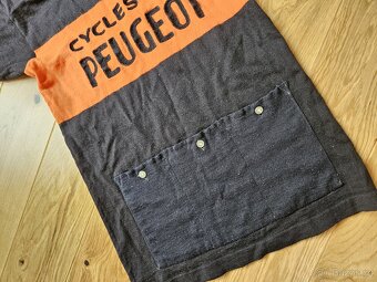 Retro vlněný italský dres Peugeot - 6
