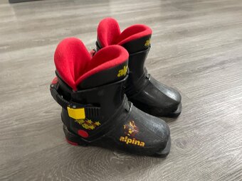 Dětské lyže 80cm + lyžáky 16,5 - 6