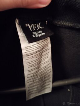 Černé tepláky s kapsama  134/140 Y.F.K. - 6