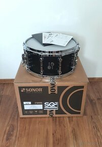 Prodám nový snare Sonor SQ2 Beech-14x7",medium,Vintage Onyx - 6