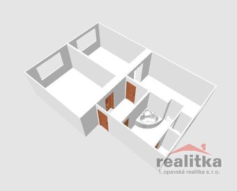 Pronájem bytu 2+1 57 m2, Opava, ul. Nám. Sv. Hedviky - 6